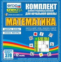 Динамические раздаточные пособия. Математика (карточки). Касса цифр, букв, знаков и фигур с набором интерактивных таблиц. - fgospostavki.ru - Зеленогорск