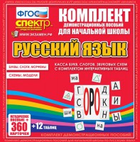 Динамические раздаточные пособия. Русский язык (комплект демонстрационных материалов). Касса букв, слогов, звуковых схем с набором интерактивных таблиц. - fgospostavki.ru - Зеленогорск