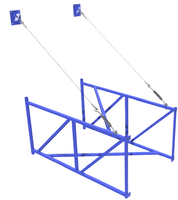 Ферма баскетбольная вынос 2 метра для щита из оргстекла 1,8х.1,05 метра - fgospostavki.ru - Зеленогорск
