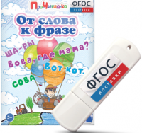 Игры для чтения слов и словосочетаний "От слова к фразе" на USB - носителе - fgospostavki.ru - Зеленогорск