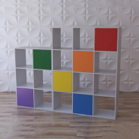 Стеллаж для игрушек и книг "Яркие акценты" - fgospostavki.ru - Зеленогорск