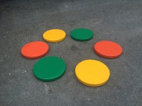 Диски цветные амортизационные деревянные (комплект 6 штук) - fgospostavki.ru - Зеленогорск