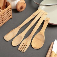 Набор кухонных принадлежностей (дерево) - fgospostavki.ru - Зеленогорск