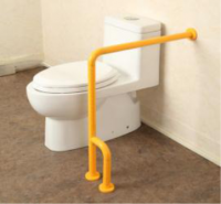 Поручень опорный с боковой опорой "Антибак" 700 х 600 х 120 миллиметров - fgospostavki.ru - Зеленогорск