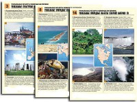 Комплект таблиц по географии "Уникальные объекты северных материков" раздаточные (цветные, ламинированные, А4, 16 штук) - fgospostavki.ru - Зеленогорск