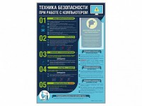 Стенд-уголок "Техника безопасности при работе на компьютере в общеобразовательных учреждениях" - fgospostavki.ru - Зеленогорск