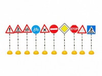 Комплект стоек с дорожными знаками № 1 - fgospostavki.ru - Зеленогорск