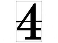 Набор магнитных карточек "Произвольный размер "4" (6 штук) - fgospostavki.ru - Зеленогорск