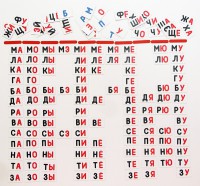 Набор магнитных карточек "Слоговый домик" - fgospostavki.ru - Зеленогорск