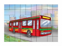 Магнитный пазл "Автобус" - fgospostavki.ru - Зеленогорск