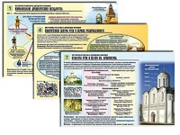 Комплект таблиц по истории "История России с древних времен" раздаточные (цветные, ламинированные, А4, 10 штук) - fgospostavki.ru - Зеленогорск