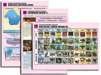 Комплект таблиц по географии "Природа материков и океанов" раздаточные (цветные, ламинированные, А4, 12 штук) - fgospostavki.ru - Зеленогорск