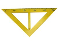 Угольник классный пластмассовый (45 и 45 градусов) - fgospostavki.ru - Зеленогорск