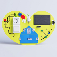 Бизиборд «Большое жёлтое сердце» - fgospostavki.ru - Зеленогорск