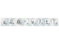 Стенд-лента "Выдающиеся ученые-биологи" - fgospostavki.ru - Зеленогорск