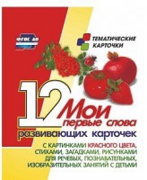 Тематические карточки "Мои первые слова" (красный цвет) - fgospostavki.ru - Зеленогорск