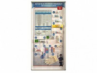 Стенд "Состав автомобильной аптечки" с оригинальными образцами - fgospostavki.ru - Зеленогорск