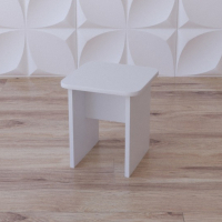 Табурет «Белый кубик» - fgospostavki.ru - Зеленогорск