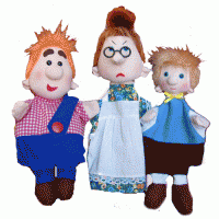 Набор перчаточных кукол "Карлсон, который живет на крыше" - fgospostavki.ru - Зеленогорск