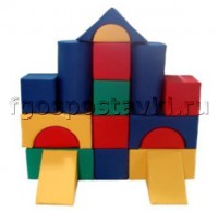 Мягкий модуль-конструктор "Городок" (18 элементов) - fgospostavki.ru - Зеленогорск