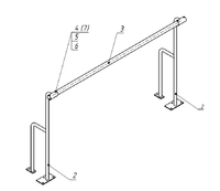 Станок хореографический напольный (1,5 метра, однорядный) - fgospostavki.ru - Зеленогорск