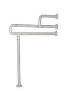 Поручень напольно-настенный с антибактериальным покрытием (белый) - fgospostavki.ru - Зеленогорск