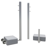 Бадминтонные стойки мобильные (с противовесами, на колесах) - fgospostavki.ru - Зеленогорск