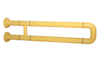 Поручень неоткидной двухопорный с антибактериальным покрытием (желтый) - fgospostavki.ru - Зеленогорск