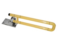 Поручень откидной с антибактериальным покрытием (желтый) - fgospostavki.ru - Зеленогорск