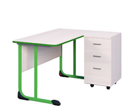 Стол учителя с тумбой с антивандальной кромкой - fgospostavki.ru - Зеленогорск