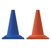 Набор конусов сигнальных 33 см (6 голубых + 6 оранжевых) - fgospostavki.ru - Зеленогорск
