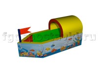 Сухой бассейн "Кораблик" с шелкографией - fgospostavki.ru - Зеленогорск