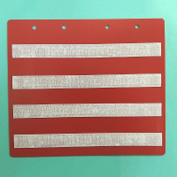 Красный лист-вкладыш в папку ПЕКС БОЛЬШАЯ  для карточек 4*4 см - fgospostavki.ru - Зеленогорск