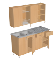 Мебель кухонная (столы с гигиеническим покрытием, шкаф для хранения посуды, сушка для посуды, моечная раковина) - fgospostavki.ru - Зеленогорск