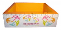 Сухой бассейн "Вообразилия" квадратный с шелкографией - fgospostavki.ru - Зеленогорск