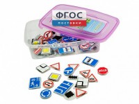 Комплект тематических магнитов "Дорожные знаки" - fgospostavki.ru - Зеленогорск