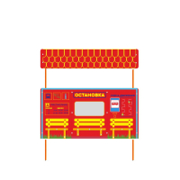 Учебно-игровой макет "Остановка" стационарная - fgospostavki.ru - Зеленогорск