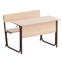 Парта (Место учебное) на круглой трубе - fgospostavki.ru - Зеленогорск