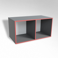 Открытая настенная полка-2-х секционная ТР2 ЛДСП  - fgospostavki.ru - Зеленогорск