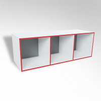 Открытая настенная полка-3-х секционная ТР3 ЛДСП  - fgospostavki.ru - Зеленогорск