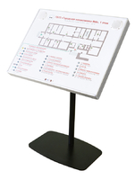 Тактильно-звуковая мнемосхема в комплекте со стойкой (вертикальная стойка) - fgospostavki.ru - Зеленогорск