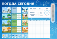 Стенд-уголок маркерный "Погода сегодня" - fgospostavki.ru - Зеленогорск
