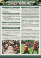 Стенд "Мероприятия обязательной подготовки граждан к военной службе" - fgospostavki.ru - Зеленогорск