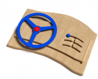 Дидактическая панель с автомобильным рулем - fgospostavki.ru - Зеленогорск