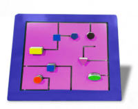 Тактильно-развивающая панель с геометрическими фигурами - fgospostavki.ru - Зеленогорск