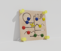 Тактильно-развивающая панель с лабиринтами - fgospostavki.ru - Зеленогорск