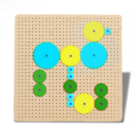 Тактильно-развивающая панель с разноцветными шестеренками - fgospostavki.ru - Зеленогорск