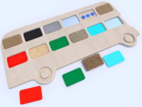 Тактильные разноцветные дощечки «Автобус» - fgospostavki.ru - Зеленогорск