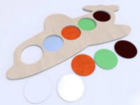 Тактильные разноцветные дощечки «Самолетик» - fgospostavki.ru - Зеленогорск