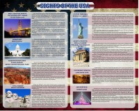 Стенд "Достопримечательности США" Вариант 2 - fgospostavki.ru - Зеленогорск